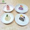 White Round Small Dish Fruits Snacks Plate Restaurant Hotel A5 Melamine Imitation Porcelain Tableware