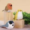 Wooden Little Chubby Bird Toy Decorative Piece For Office And Living Room Decor