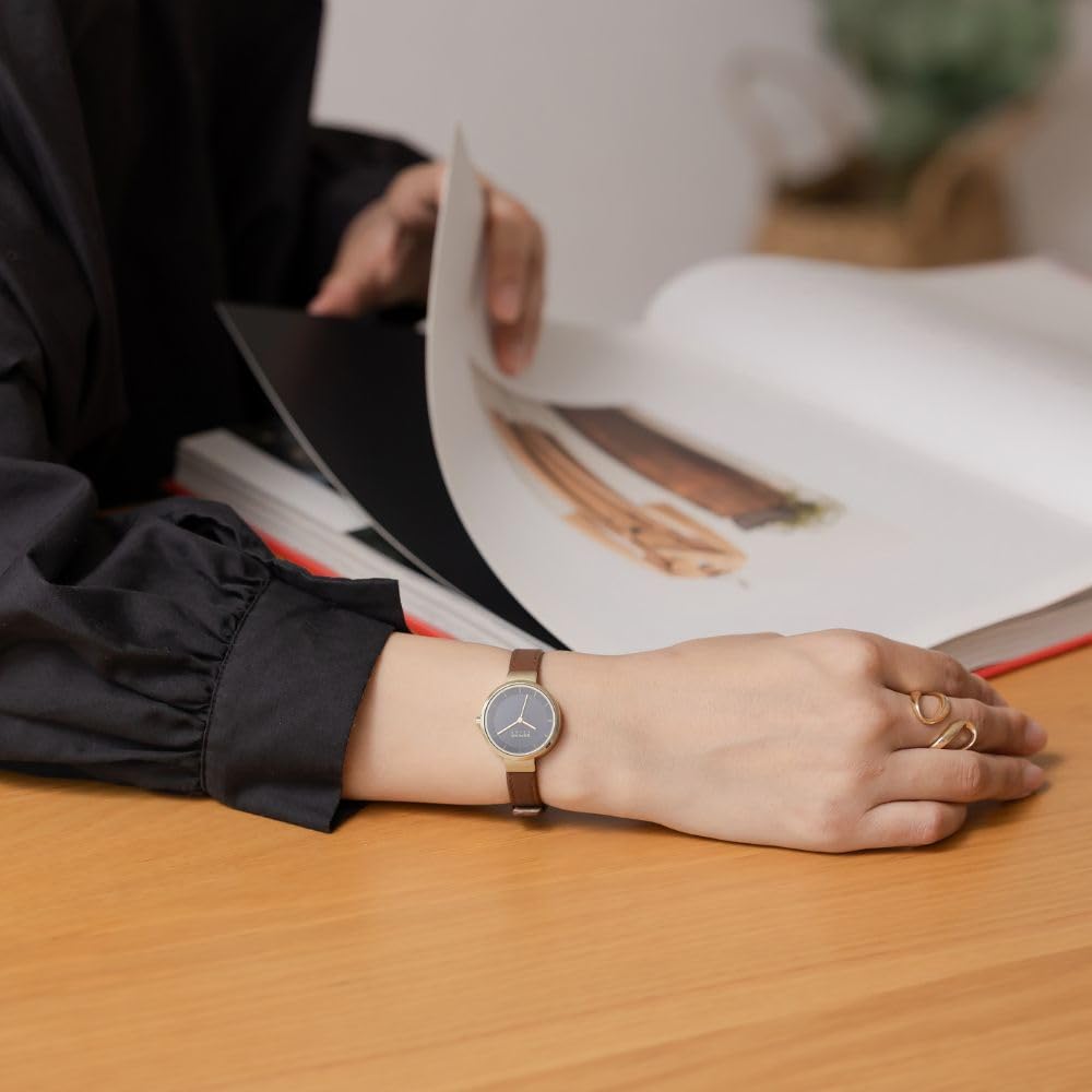 BERING Solar Navy Scandinavian Women's Watch, Blue, 14627-537, Design, Denmark, Simple, Cute, Scratch-Resistant, Crack-Resistant