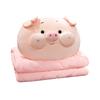 1Pc 4050Cm Cartoon Plush Piggy Plush Pillow With Blanket Doll Stuffed Soft Animal Pig Cushion Lovely Toy For Birthday Gifts