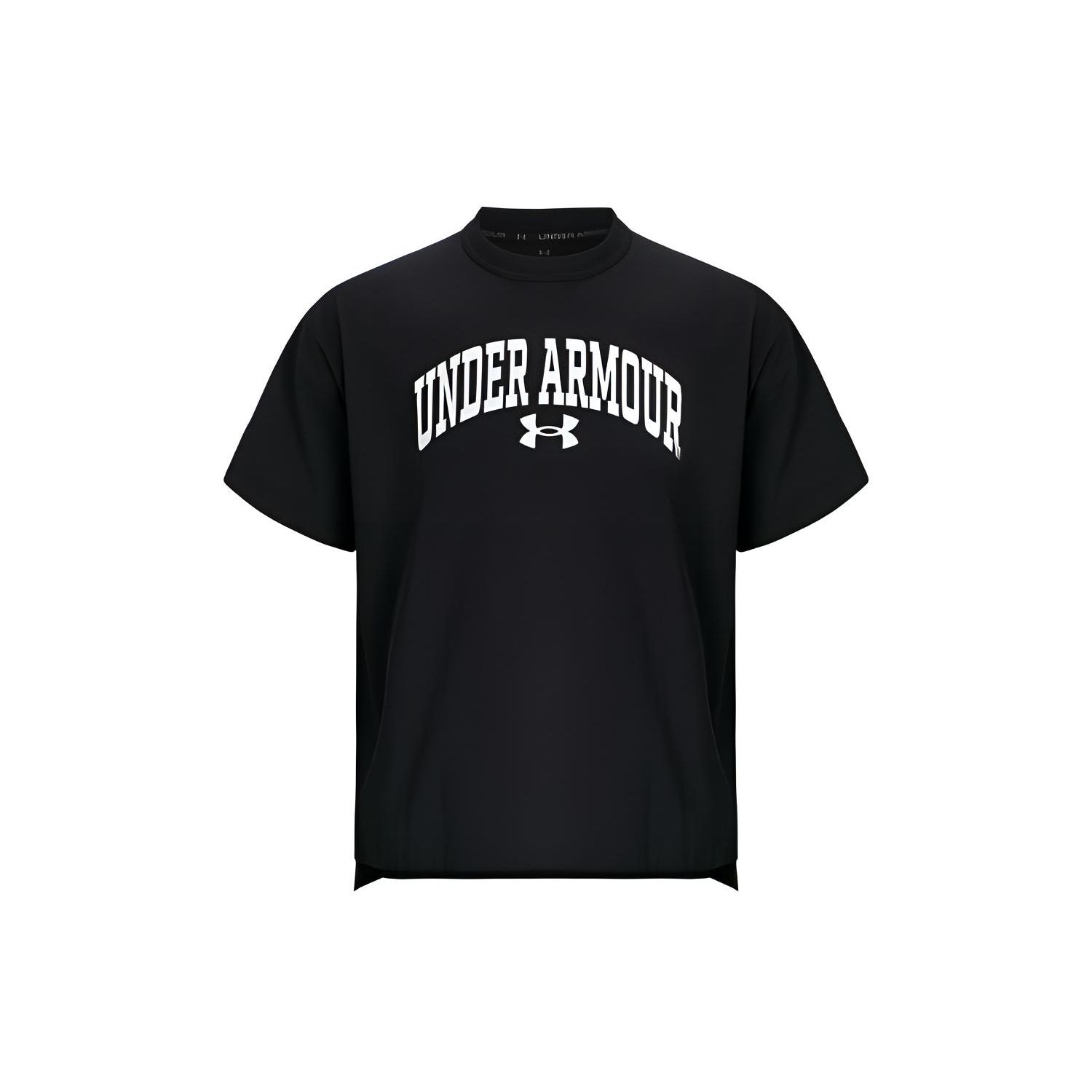 

Дышащая тренировочная футболка с круглым вырезом и короткими рукавами Under Armour, топы унисекс, черные 1387994-001 L