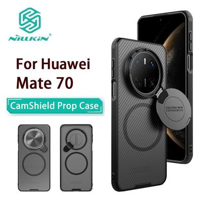 For Huawei Mate 70 Phone Case Nillkin CamShield Prop Magnetic Clear Version Hard PC+TPU Shell Shockproof Back Cover