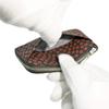 Indenya Inden Coin Purse F Coin Purse 05 Deerskin Black with Red Lacquer Small Cherry Blossom Pattern 1005-21-002