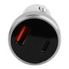 Car Charger Metal Digital Display Short Circuit Protection Fast Charging Cigar Lighter for Vehicle