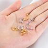 2pcs 18K Gold Plated Brass Enhancer Pendant Bail Connector Jewelry Making Bail Necklace Bracelet Component DIY Findings Supplies