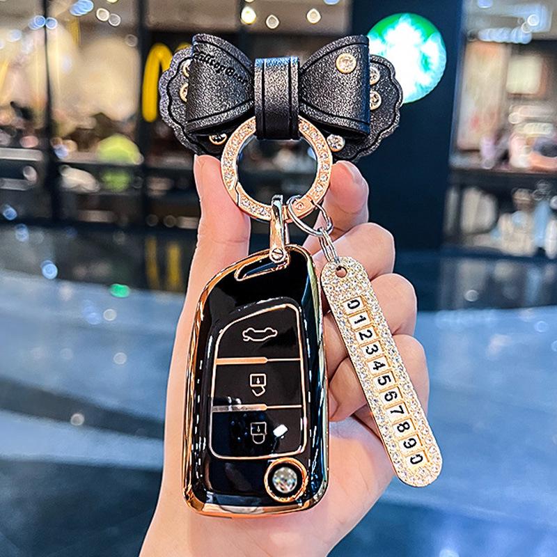 Stylish Key Case for Dongfeng Fengshen AX7, AX3, AX4, AX5, Fengdu MX5, A30 Car Models