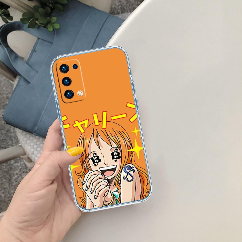 One Piece Luffy Nami Transparent Phone Case for Motorola Moto Edge 20 30 40 50 S30 Fusion Ultra Pro Neo Lite + G200 G23