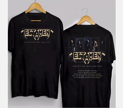 Testament Tour Australiano Giugno 2025 Regalo Band per Fan T-shirt