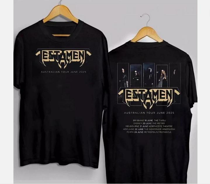 

Testament Australian Tour June 2025 Band Gift For Fan T-shirt 2XL
