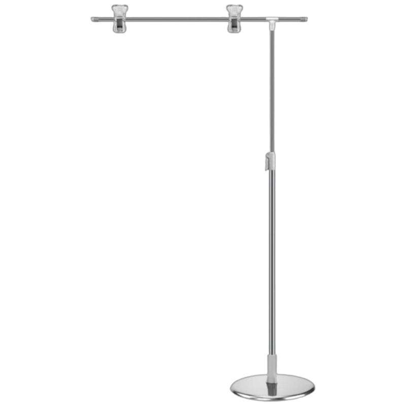 Metal Banners Holder Store Counter Poster Display Stand Signage Stand Adjustable Advertising Signs Stand for Supermark