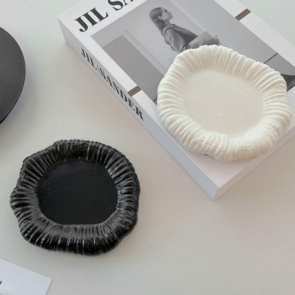 Irregular Jewelry Storage Tray Ceramic Storage Plate Home Decoration Jewelry Display Rack Food
