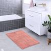 Chenille Bathroom Rug 24"x17", Non-Slip & Washable, Soft Shag Microfiber Bath Mat Compatible with Standard Bathtubs