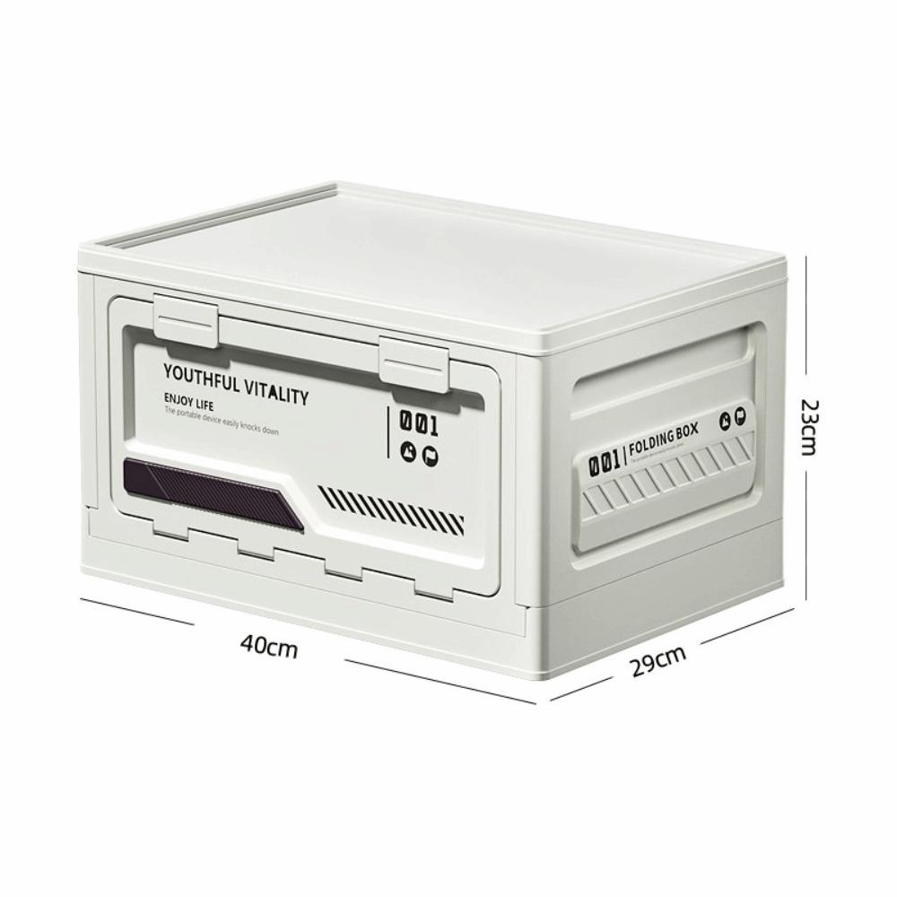 New Large Capacity Collapsible Storage Box Wood Lids Plastic Lid Camping Storage Box Waterproof Folding Storage Box Camping 7670₽