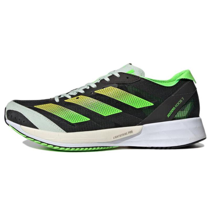 Adidas Adizero Adios 7 'Black Solar Green' Women's Sneakers GY8408