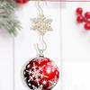 Runtow 10pcs Christmas Snowflake Hook 2025 Merry Christmas Decor for Home Christmas Tree Ornaments Xmas Navidad Gifts New Year