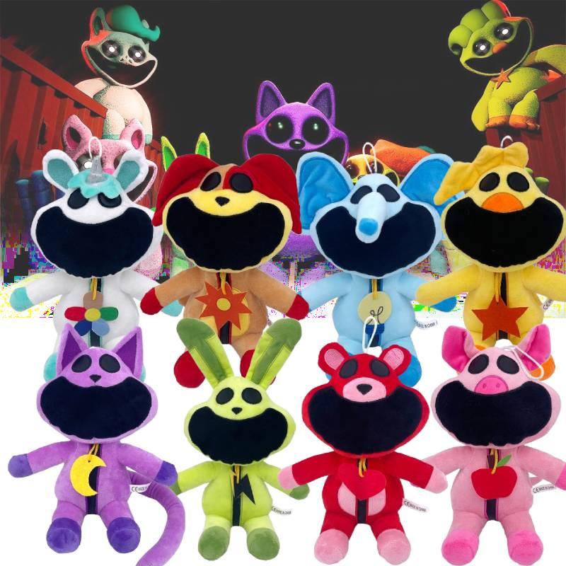 Smiling Critters Terrifying Smiling Animal Series Plush Toy Pink Pig Stuffed Animal 30cm Pp Cotton Filling