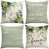 New Spring Plant Pillowcase Bedside Decorative Pillowcase Waist Sofa Bedroom Pillow