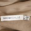 SEE BY CHLOE No Sleeve One Piece US2 Beige Waist Ribbon Women Used
