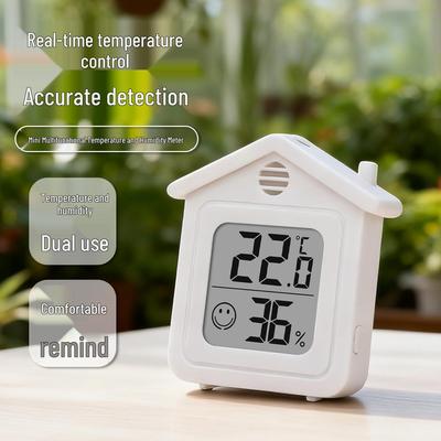 Smart Mini Indoor Thermometer & Humidity Meter: Precise, Electronic Display for Home or Nursery