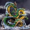 23cm/9.05in Anime Dragon Ball Z Figure Shenron Goku And Shenron Action Figure Model Pvc Statue Doll Collection Toy Gifts