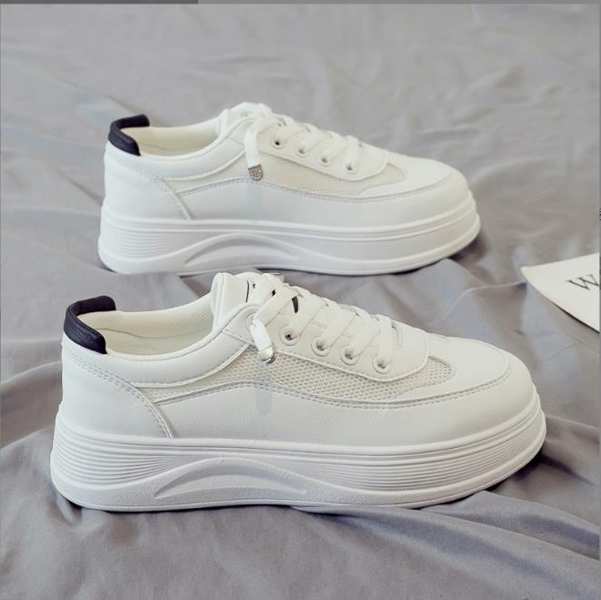 Fashion Women Casual Shoes New Spring Women Shoes Fashion White Sneakers Breathable Flower Lace-Up Women Sneakers Tenis Feminino