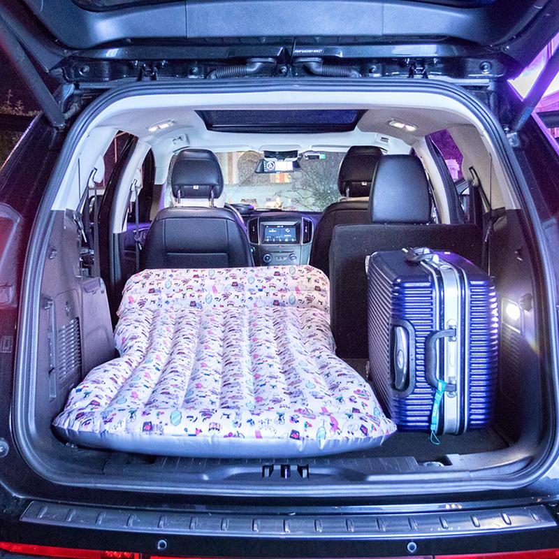 180CM  long Car Bed Auto Interior Supplies 12CM thick Car Travel Bed Inflatable Bed Car Travel Mattress Double-turn Lathe Sofa