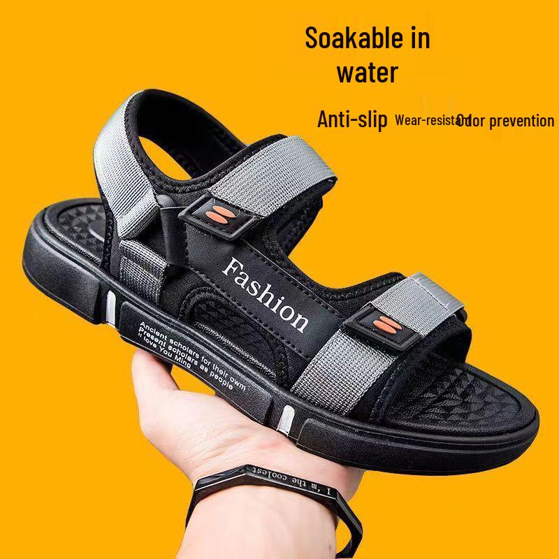 Summer Sandals: Non-slip, Odor-resistant, Wear-resistant Sports Beach Shoes with Velcro