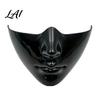 Themed Party Masquerade Accessories Half Face Mask for Cosplay Halloween Cyberpunk Mechanical Lower Plastic Masks with Adjustable Strap Photography