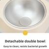 Space Saving Cats Watering Bowl Double Bowl Pet Feeding Bowl Dog Eatting Bowl  for Small Dogs
