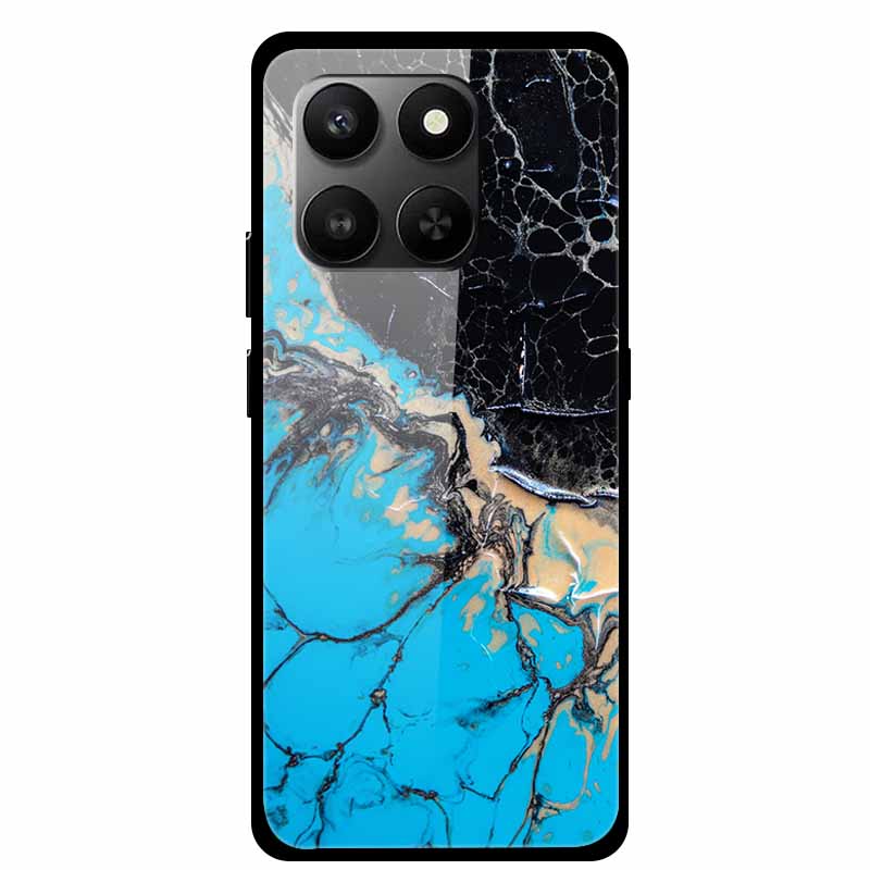 Glass Back Cover For Honor 200 Pro 5G Case Marble Hard Tempered Glass Case For Honor play 10T 400 Smart 5G Case 6.77" Shell Para