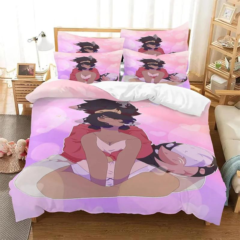 

Aphmau My Street 3D Printed Duvet Case Pillowcase Bedding Set Twin Full Queen King Size For Bedroom Decor EU single(135x200cm)