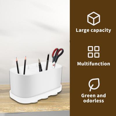 Toothbrush Holders for Bathrooms 5 Slots Tooth Brush Organizers Toothpaste Storage Holder Countertop Suction Cup Organizers New