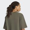 adidas VERBIAGE T Shirts Men's Strata Olive Green Crew Neck Moderate