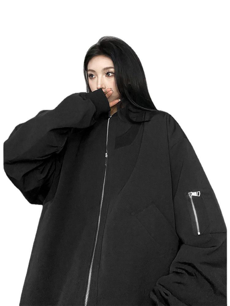 American High Street Bomber Baseball Jacket - 2024 Casual Autumn/Spring Trend