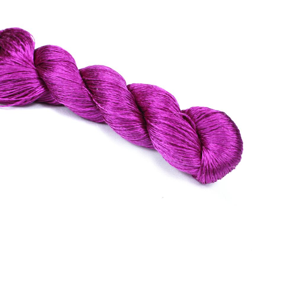 1pcs 100% silk thread  hand embroidery embroider cross stitch 400m silk embroidery thread Rose purple /9 pure colors