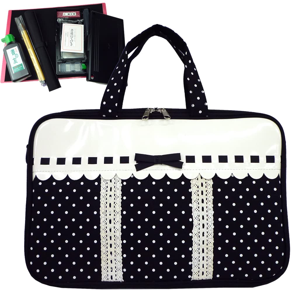 

Принцесса Алиса Лента в горошек «Ракушка» Каллиграфия Kuretake & Набор, чёрный