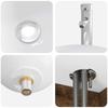 Bathroom Furniture Set 4 Pcs Smoked Oak