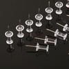 200pc Transparent H-shaped Nail, Push Pin, Stainless Steel Manual Pin, Wooden Board Nail, Photo, Wall Felt, Wall Decoration