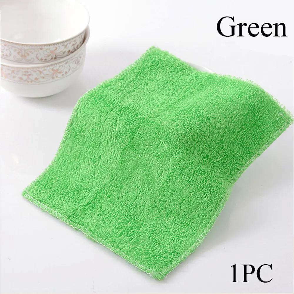1/5PCS Anti-grease Dish Cloth Bamboo Fiber Wet and Dry Kitchen Cleaning Washing Towels Household Scouring Pad Absorbent Rags
