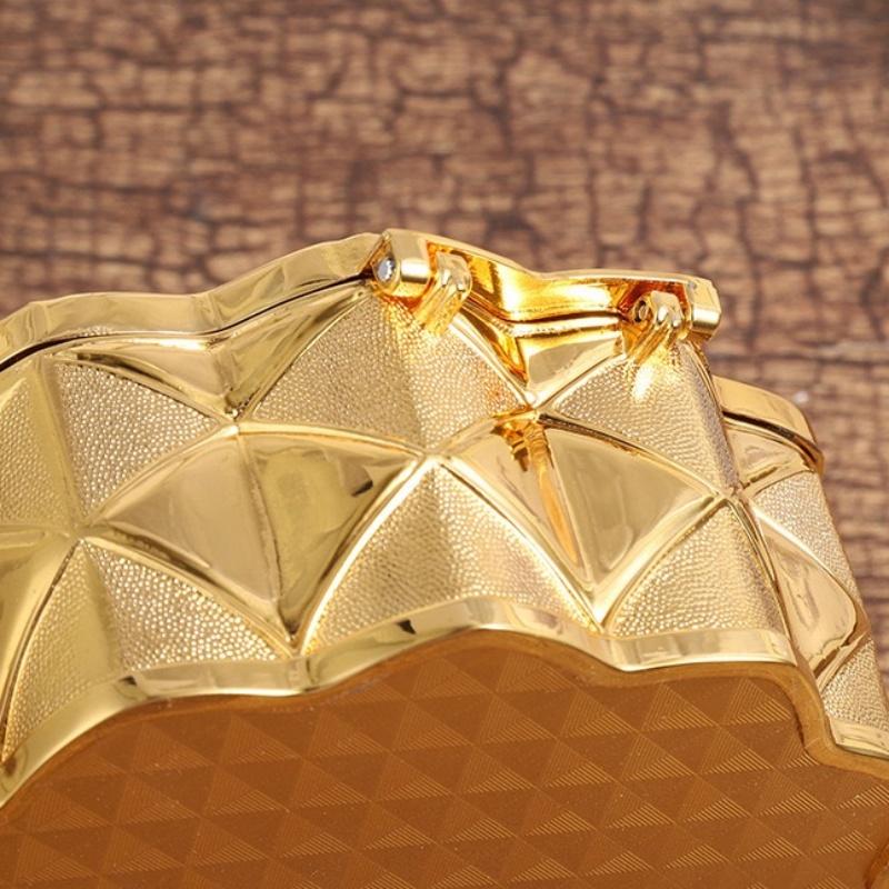 Mini Bracelet Storage Box Jewelry Organizer,Inlaid Gem Circle Golden Enamel Alloy Ring Storage Jar Dresser Display Couple Gifts