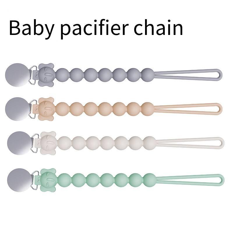 Einteiliger Schnullerhalter für Babys aus lebensmittelechtem Silikon