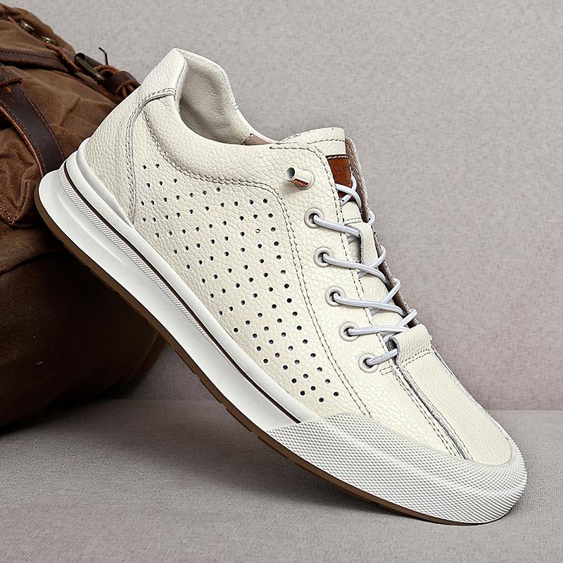FashionWinter Men's Casual Shoes Ourdoor High Quality Men Sneakers Comfortable Handmade Non-Slip Light Soft Tennis Sport Shoes Mocassin