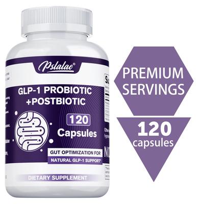 Pslalae GLP-1 Probiotique + Postbiotique est un complément alimentaire conçu pour soutenir naturellement la production de GLP-1 par l'organisme en optimisant la santé intestinale.