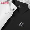 Baleno Men's Letter Print Loose Fit Polo T-Shirt