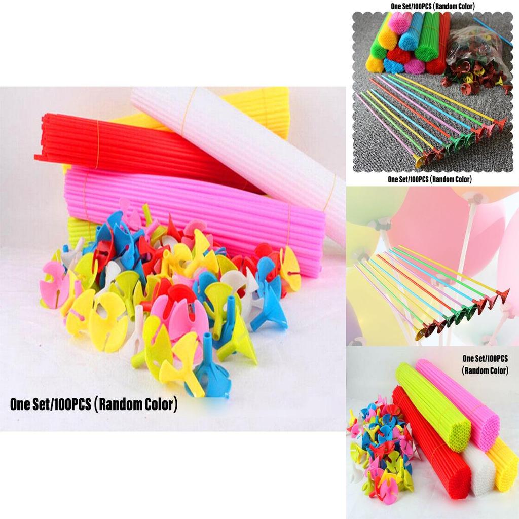 Kunststoff-Ballonhalter für Partydekorationen 27cm und 32cm Set mit 100 Stück