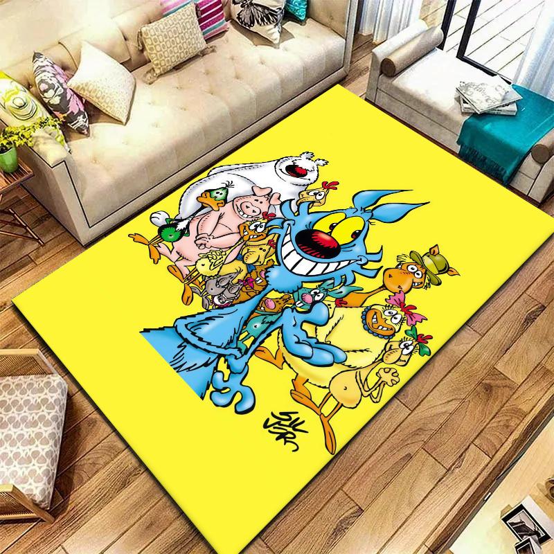 Lupo Alberto Carpet Rug for Living Room Bedroom Home Sofa Decoration,Kids play Nonslip Floor Mat