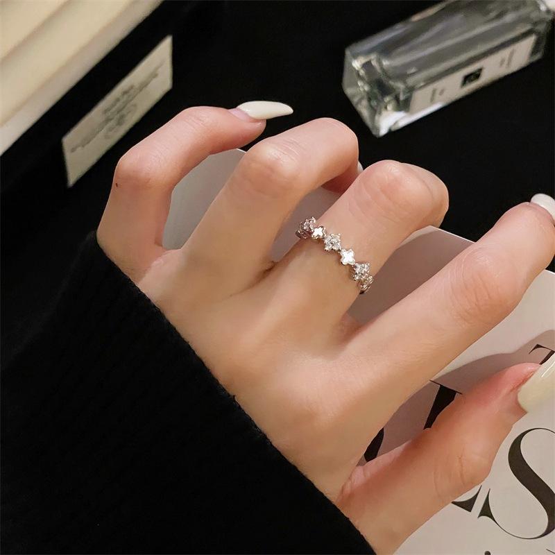 Light Luxury, High-End Sense, Personality, Niche Design, Simple Opening Ring, Cold Wind Ring, Female Index Finger Ring