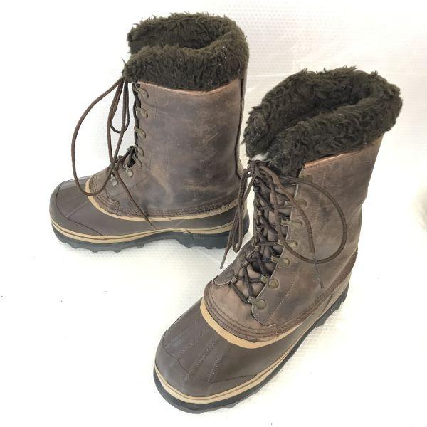 Canada Made Vintage/SOREL/Leather Snow Boots/6/22.5-23.5/Brown/Waterproof/For Snow Work(USED)