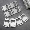 2Pcs Bottle Opener Labor-saving Stainless Steel Outdoor Camping Webbing Buckle Design Bottle Opener Kitchen Tool