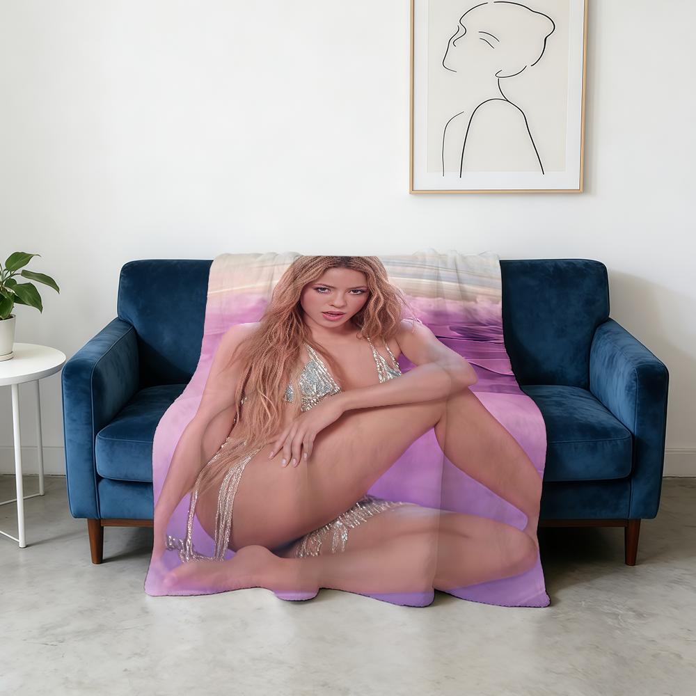 Singer S-Shakira Blanket Super Warm Comfortable Plush Throw Blanket Child Home Sofa Bedroom Gift